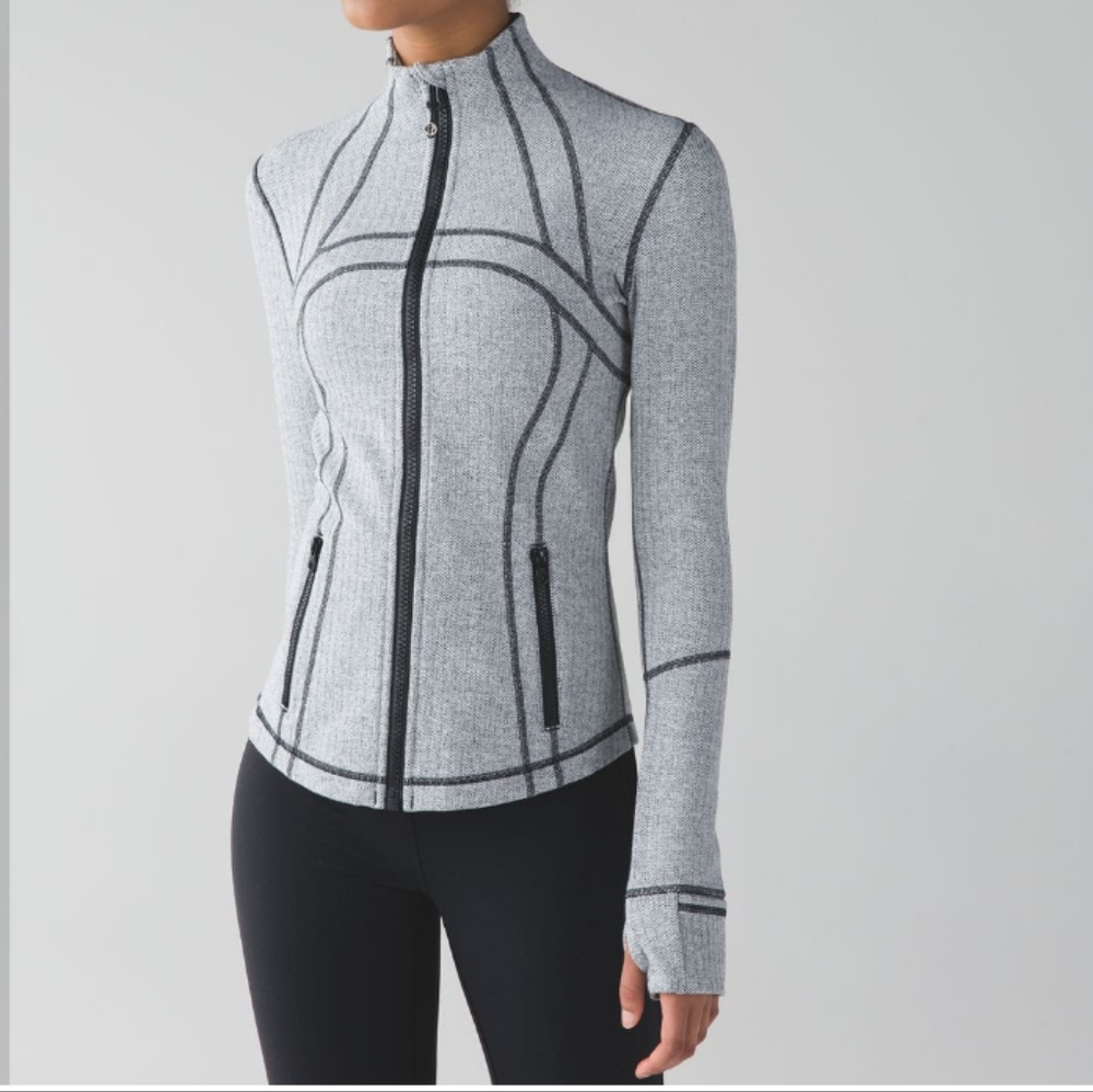 lululemon athletica Grey Full-Zip Sculpting Hoodie